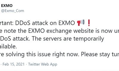 Exmo Exchange con sede en el Reino Unido está caído debido al ataque DDoS