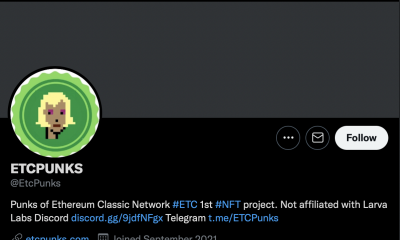 Ethereum Classic obtiene su propio NFT 'ETCPunks' después de la caída de precios de octubre