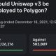 La implementación de Uniswap V3 en Polygon tiene este impacto en los precios de UNI