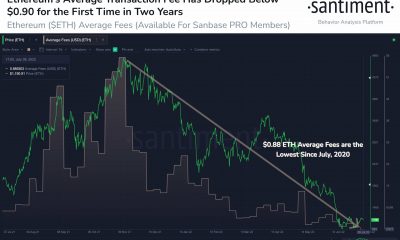 La tarifa de transacción de Ethereum cae por debajo de $ 0.90 pero aquí está el problema