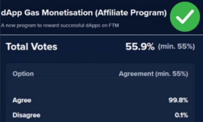 Resultado de la votación de Fantom sobre la monetización de gas dApp