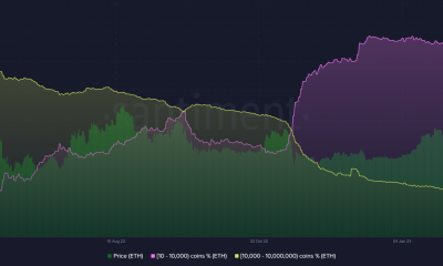 Ethereum (ETH) tiburón y ballenas