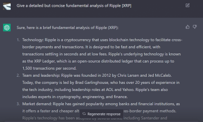 Pregunté la predicción de precios de ChatGPT XRP después de la demanda SEC-Ripple y dijo...