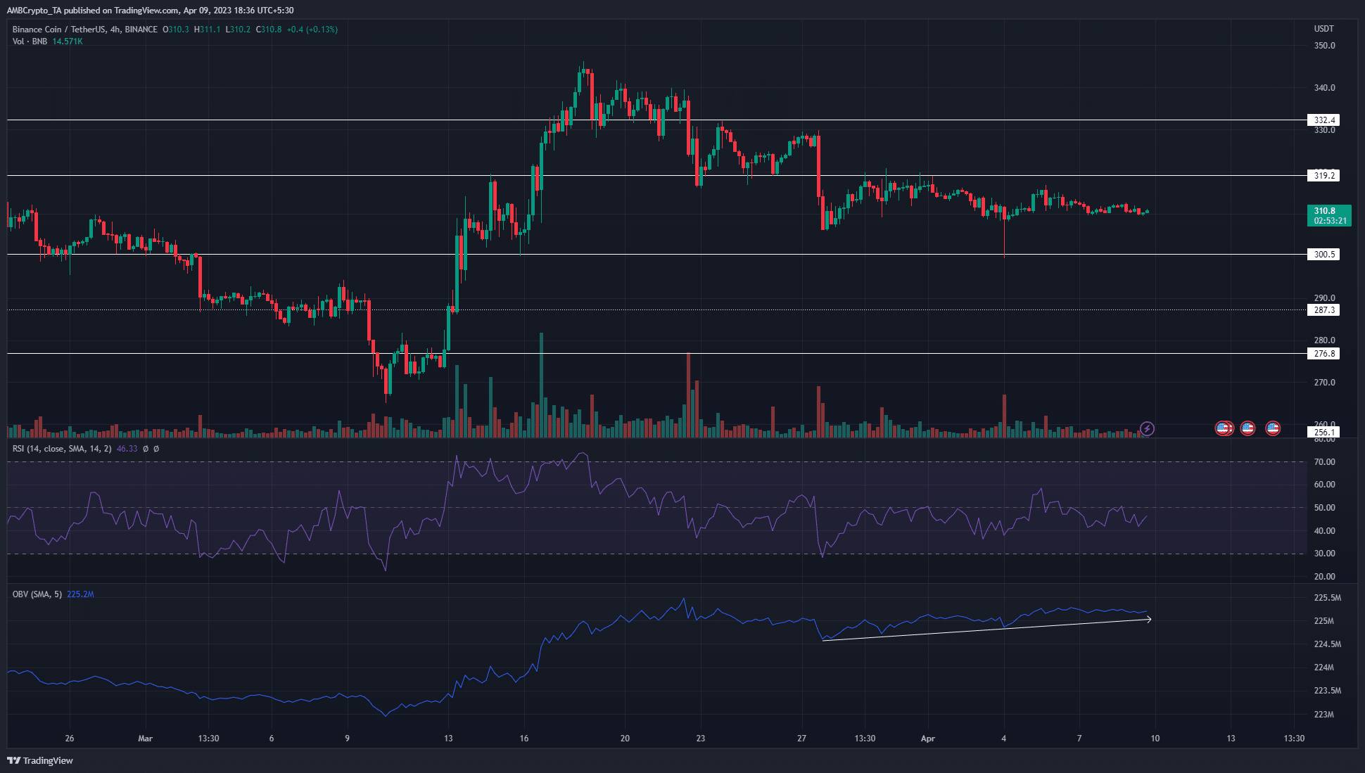 Binance Coin debe defender esta zona de soporte crucial si los alcistas esperan mantener el poder