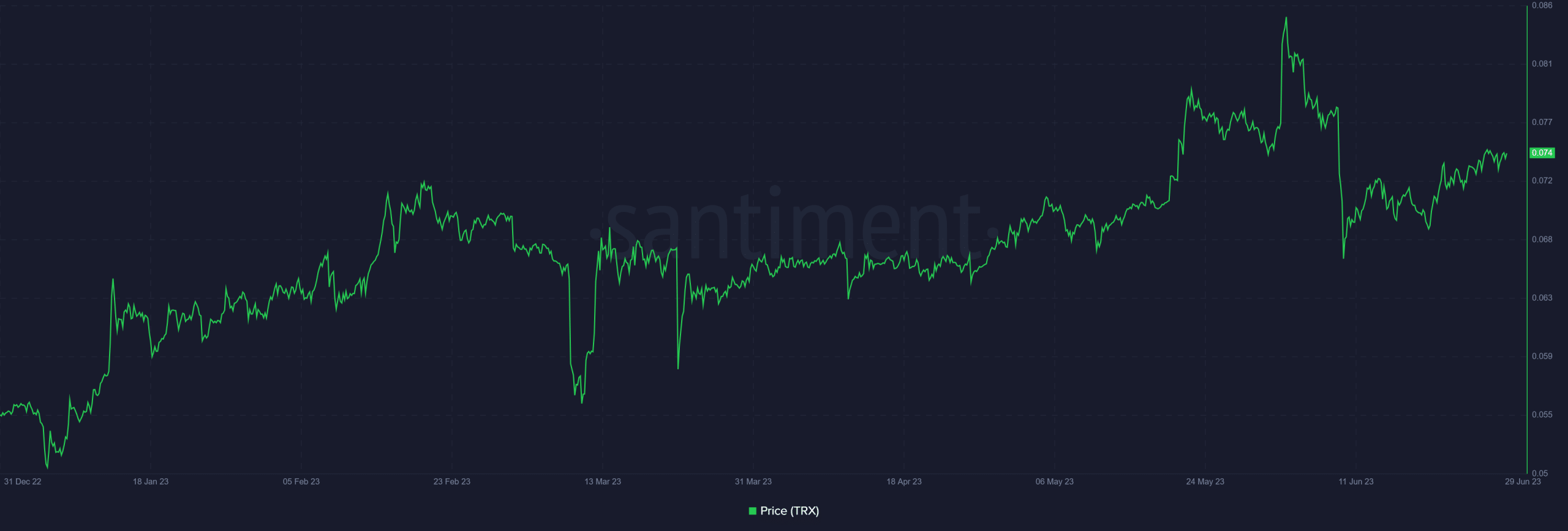 Tron se recupera en el primer semestre de 2023;  ¿Continuará la corrida de toros en H2?