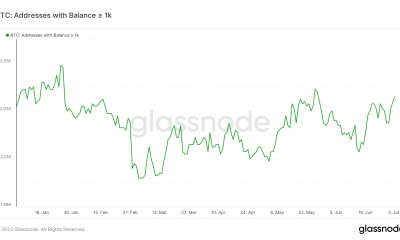 Actividad de ballenas BTC