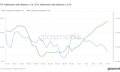 Actividad de la dirección ETH