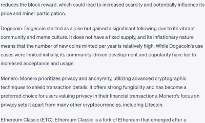 I asked ChatGPT about Litecoin post its third halving, here’s what the AI said