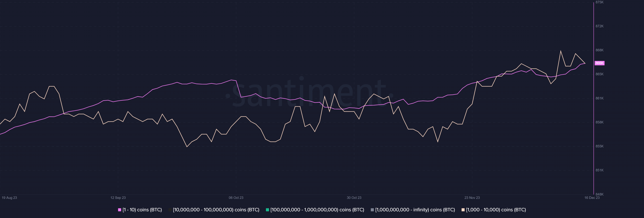 Distribución de suministro de Bitcoin