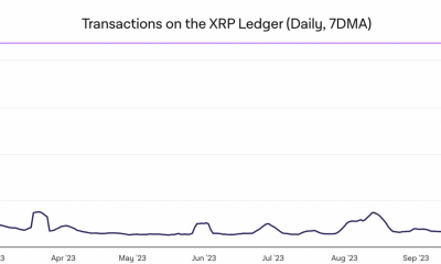 Las transacciones diarias en XRP Ledger alcanzan un máximo hasta la fecha