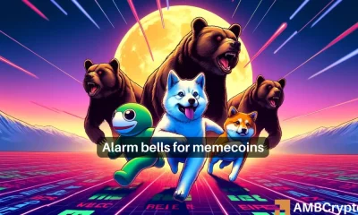 Los precios de SHIB, WIF y PEPE registran pérdidas de más del 10 %: ¿ha terminado la temporada de memecoins por ahora?