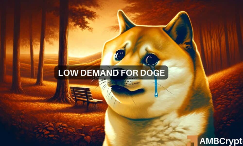 La demanda de Dogecoin cae un 18% en 7 días mientras DOGE cae un 1% – ¿Por qué?