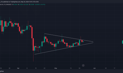 Un patrón de banderín bajista en el gráfico de XRP