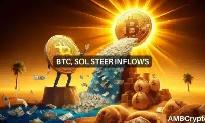 Bitcoin y Solana lideran el camino a medida que aumentan las entradas de criptomonedas después de 5 semanas