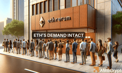 Ethereum cae, pero la demanda aumenta: ¿Qué está impulsando a los inversores a ETH?