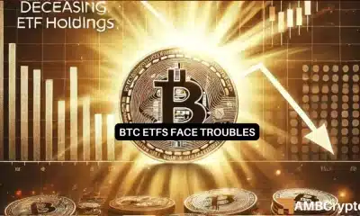 Caen las tenencias de ETF de Bitcoin: ¿Qué significa para el futuro de BTC?