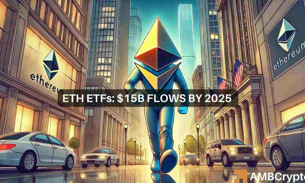 Los ingresos del ETF de Ethereum podrían superar los '$15 mil millones para 2025': ejecutivo de Bitwise