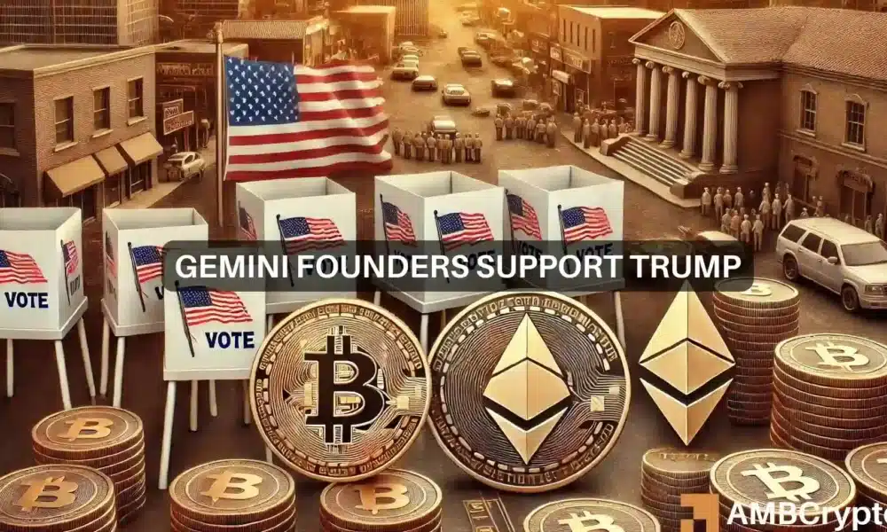 Los gemelos Winklevoss donan 2 millones de dólares en Bitcoin a la campaña de reelección de Trump