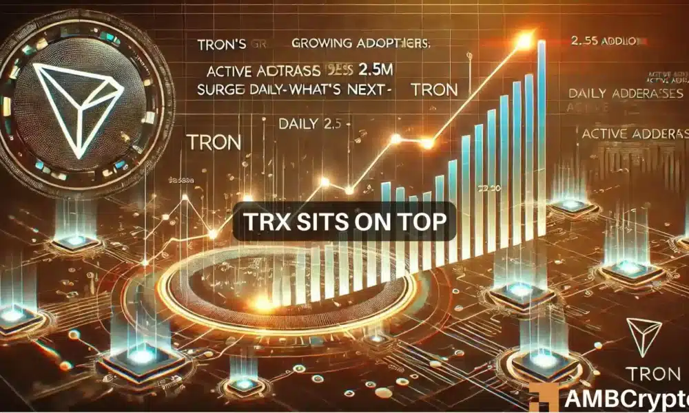 Los usuarios activos diarios de Tron alcanzaron los 2,5 millones: esto es lo que significa para los precios de TRX