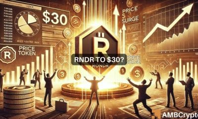 Por qué el aumento del 13,41 % de RNDR podría significar $30 para el token AI en agosto
