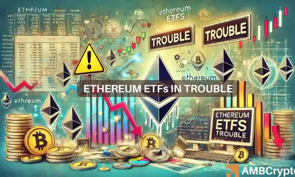 El ETF ETH de Grayscale lucha contra las salidas de capital, lo que arrastra el precio de Ethereum