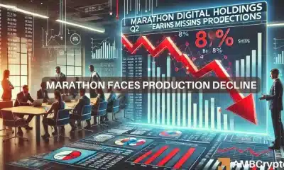 La empresa minera de Bitcoin Marathon Digital no alcanza las proyecciones del segundo trimestre y sus acciones caen un 8%