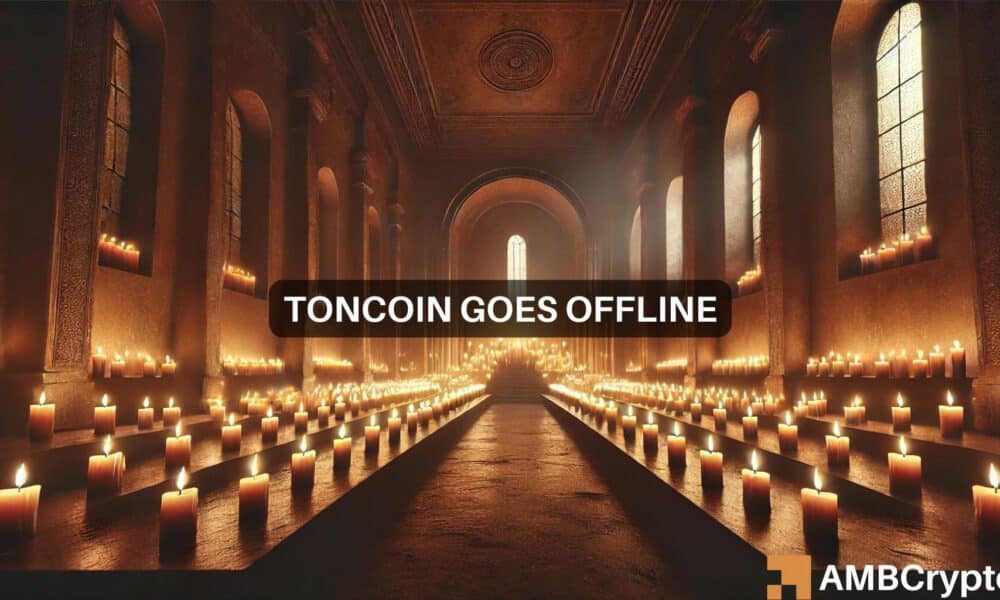 Toncoin se detiene: una interrupción de la red de 3 horas provoca una caída del precio y el volumen