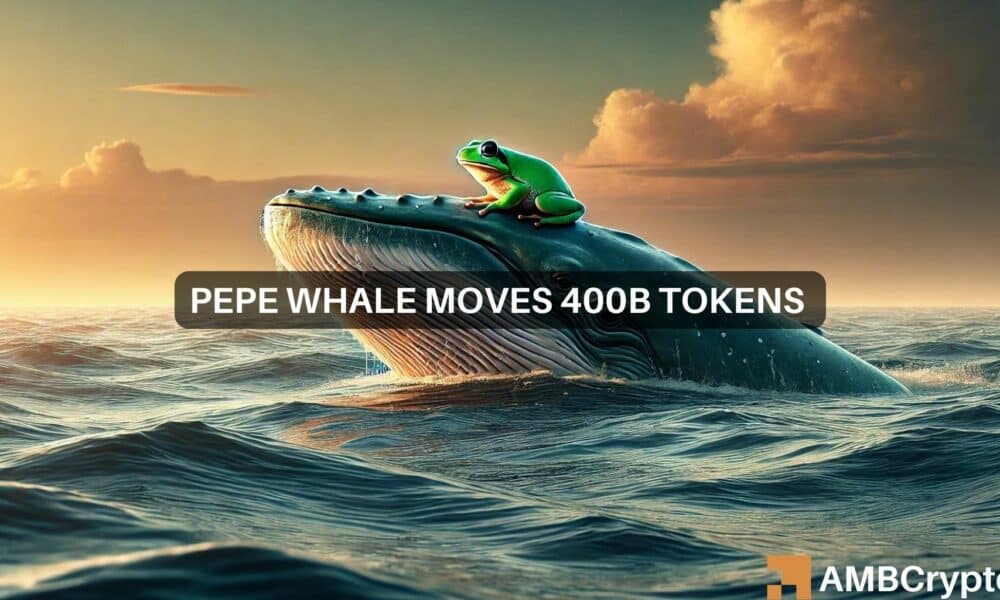 ¿Se avecina una liquidación de PEPE? La ballena mueve 400 mil millones de tokens a Binance