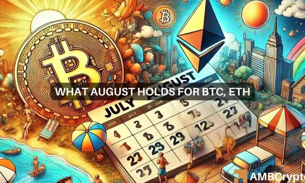 Bitcoin y Ethereum registraron resultados mixtos en julio: ¿qué promete agosto?