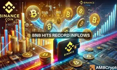 Binance alcanza un récord de entradas de $1.2 mil millones en 24 horas: ¿Qué beneficios obtiene BNB?