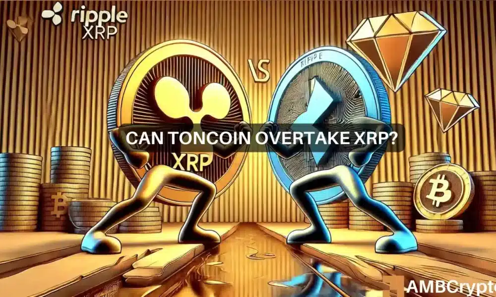 ¿Puede Toncoin superar a XRP de Ripple? La caída de más del 20 % genera preguntas