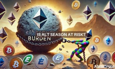 ¿Está en riesgo la temporada de altcoin? Un analista advierte del bajo rendimiento de Ethereum