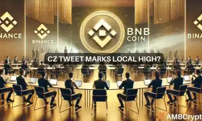 ¿BNB se romperá después del lanzamiento de CZ? ¡Los gráficos de precios indican precaución!