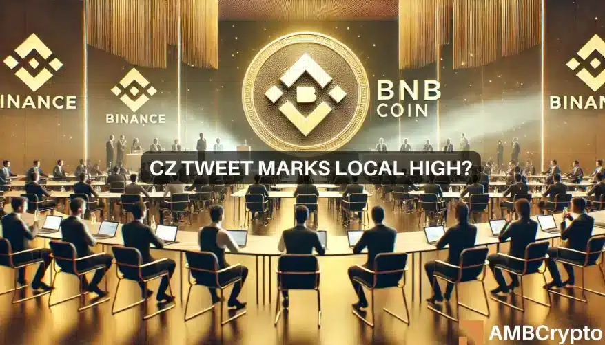 ¿BNB se romperá después del lanzamiento de CZ? ¡Los gráficos de precios indican precaución!