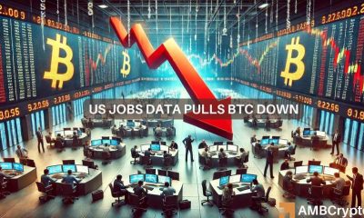 ¿Por qué el precio de Bitcoin ha bajado hoy? Todo lo que necesitas saber sobre el informe de empleo de EE. UU. y más...