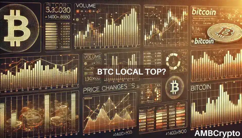 Bitcoin: ¿Un doble pico está empujando al BTC hacia un máximo local?