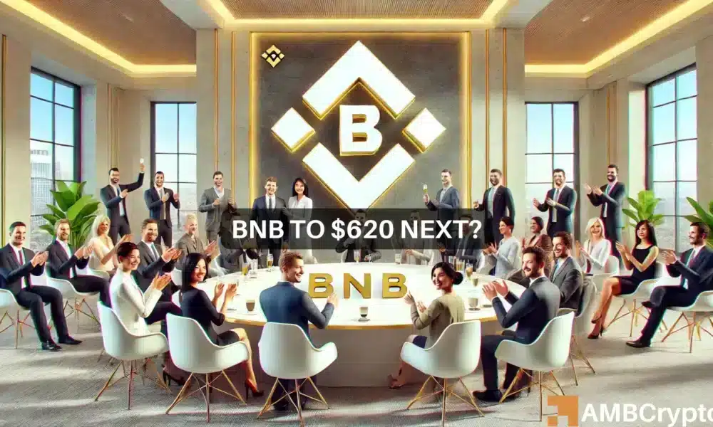 BNB supera los $600: ¿podrá la altcoin alcanzar los $620 a continuación?