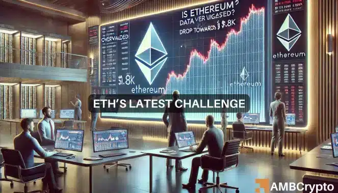 Alerta de caída de Ethereum: por qué ETH podría caer pronto a $1800