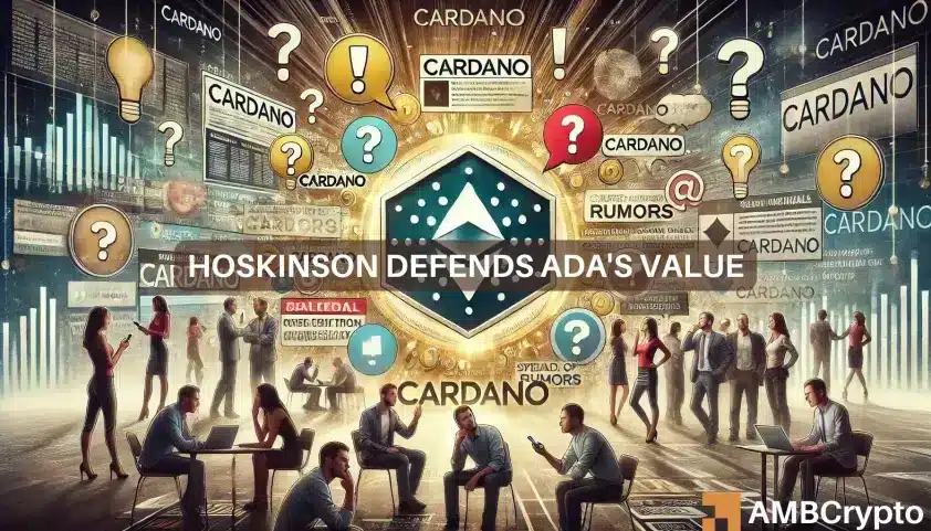 Hoskinson de Cardano desmiente los rumores sobre ADA, pero el precio fluctúa