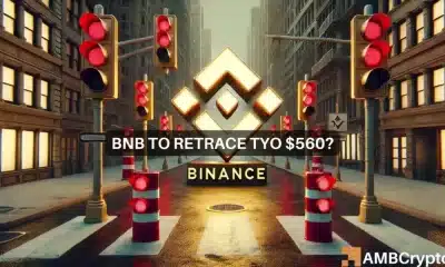 Reversión local instantánea de Binance Coin: ¿Esto provocará que BNB caiga a $ 560?