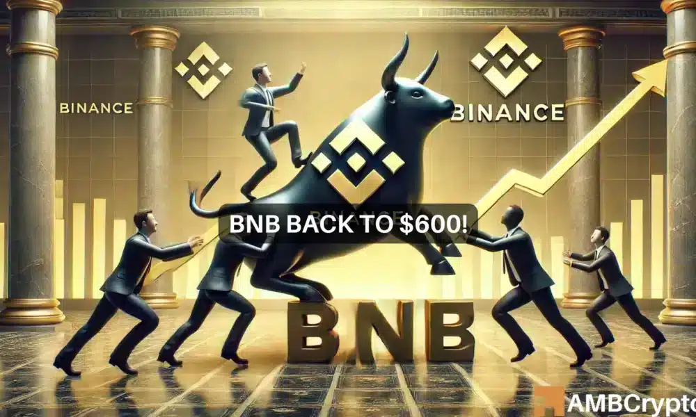 ¿BNB finalmente romperá la barrera de los $600 cuando CZ regrese esta semana?