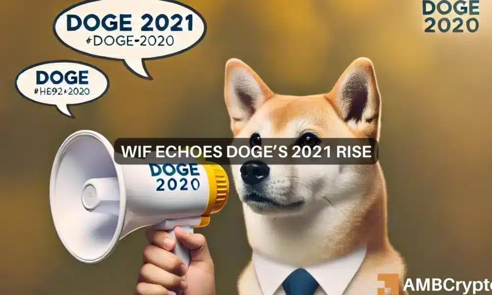 WIF sube un 14%: ¿es probable que se repita la tendencia alcista de Dogecoin de 2021?