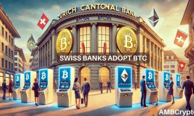 El Banco Cantonal de Zúrich, Suiza, presenta opciones para operar con Ethereum y Bitcoin