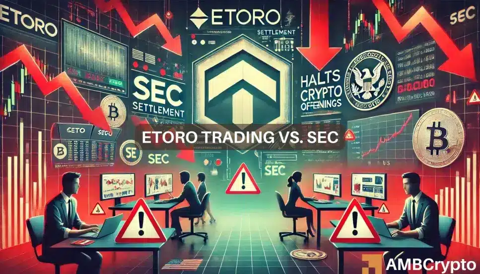 Trading de eToro: los clientes estadounidenses tienen restricciones a BTC, ETH y BCH tras el acuerdo de la SEC