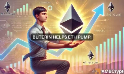 A medida que Ethereum se desacelera, ¿Vitalik Buterin ayudará a que ETH suba?