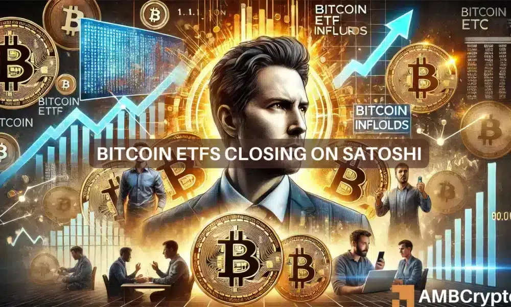 ¿Es seguro el alijo de Bitcoin de Satoshi? ¡Las entradas de ETF pronto podrían rivalizar con sus tenencias!