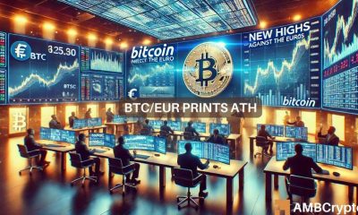 Bitcoin alcanza el ATH frente al euro y casi rompe el USD: ¿ahora qué?