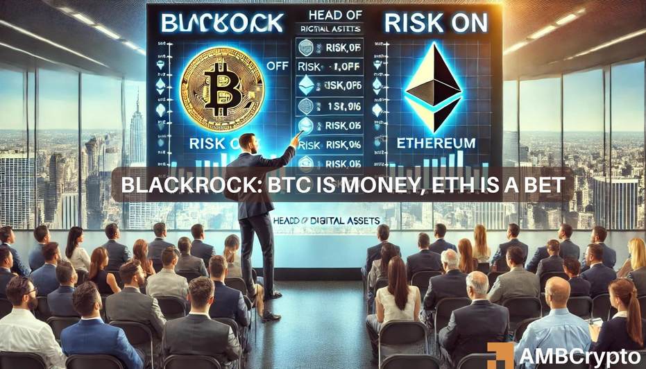 BlackRock: Bitcoin es una 'alternativa al oro', Ethereum una 'apuesta tecnológica' – ¿Por qué?