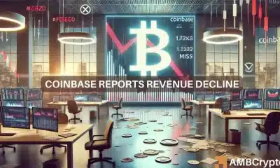 Las acciones de Coinbase caen en el tercer trimestre y los ingresos caen a 1.200 millones de dólares: todos los detalles aquí