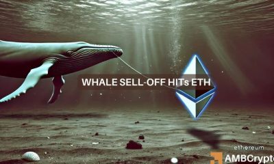 Ethereum enfrenta presión a la baja mientras la ballena arroja $12 millones de ETH